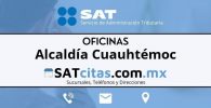 Sucursales sat Alcaldía Cuauhtémoc horarios telefonos y direcciones