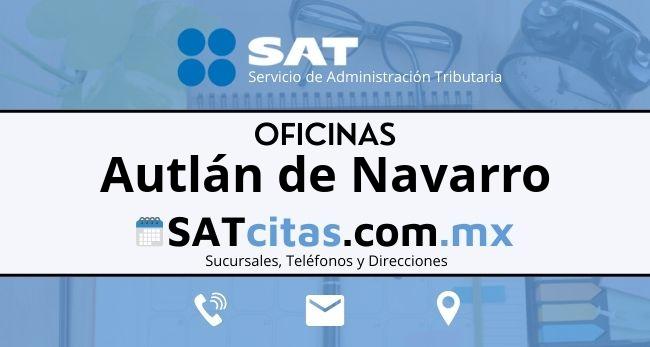 oficinas sat Autlán de Navarro horarios direcciones y telefonos