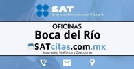 oficinas sat Boca del Río telefonos horarios y direcciones