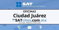 sucursales sat Ciudad Juárez telefonos horarios y direcciones