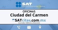 Oficinas sat Ciudad del Carmen horarios direcciones y telefonos