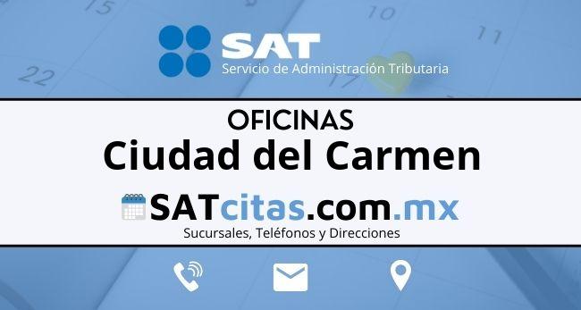 oficinas sat Ciudad del Carmen telefonos horarios y direcciones