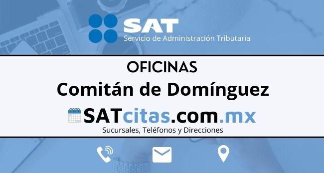 sucursales sat Comitán de Domínguez horarios telefonos y direcciones