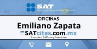 oficinas sat Emiliano Zapata horarios telefonos y direcciones