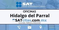 oficinas sat Hidalgo del Parral horarios direcciones y telefonos