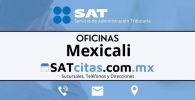 sucursales sat Mexicali telefonos horarios y direcciones