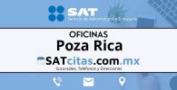 Sucursales sat Poza Rica horarios direcciones y telefonos