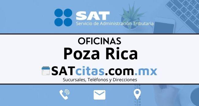 Sucursales sat Poza Rica telefonos direcciones y horarios