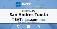 sucursales sat San Andrés Tuxtla telefonos direcciones y horarios