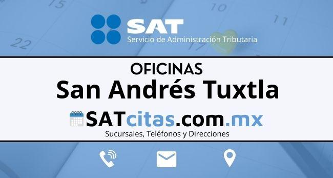 sucursales sat San Andrés Tuxtla telefonos direcciones y horarios
