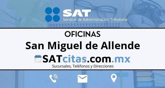 sucursales sat San Miguel de Allende direcciones telefonos y horarios