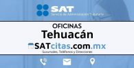 Sucursales sat Tehuacán horarios direcciones y telefonos