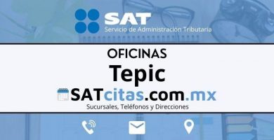 sucursales sat Tepic telefonos direcciones y horarios
