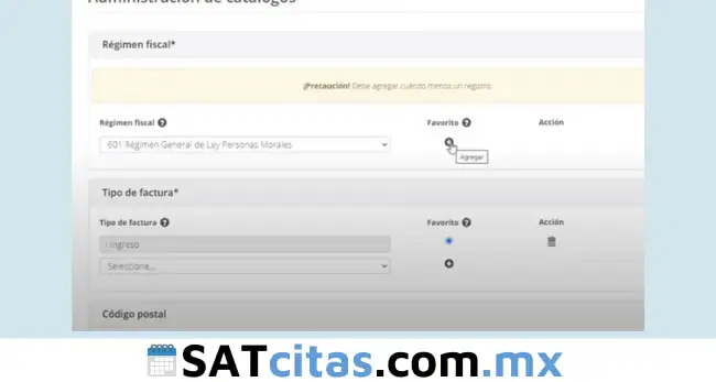 como llenar una factura del sat